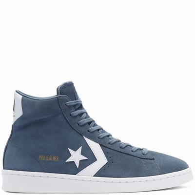 Converse Unisex Pro Leather - Miesten Matalavartiset Tennarit - Sininen/Valkoinen